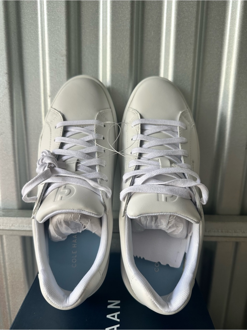 Cole Haan White Leather Low-Top Sneaker 8B for Women - Picture 3 of 5